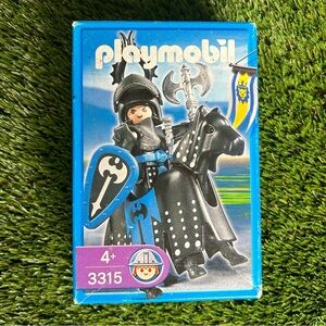 5/$50+FS Vintage 2004 Playmobil 3315 Black Knight